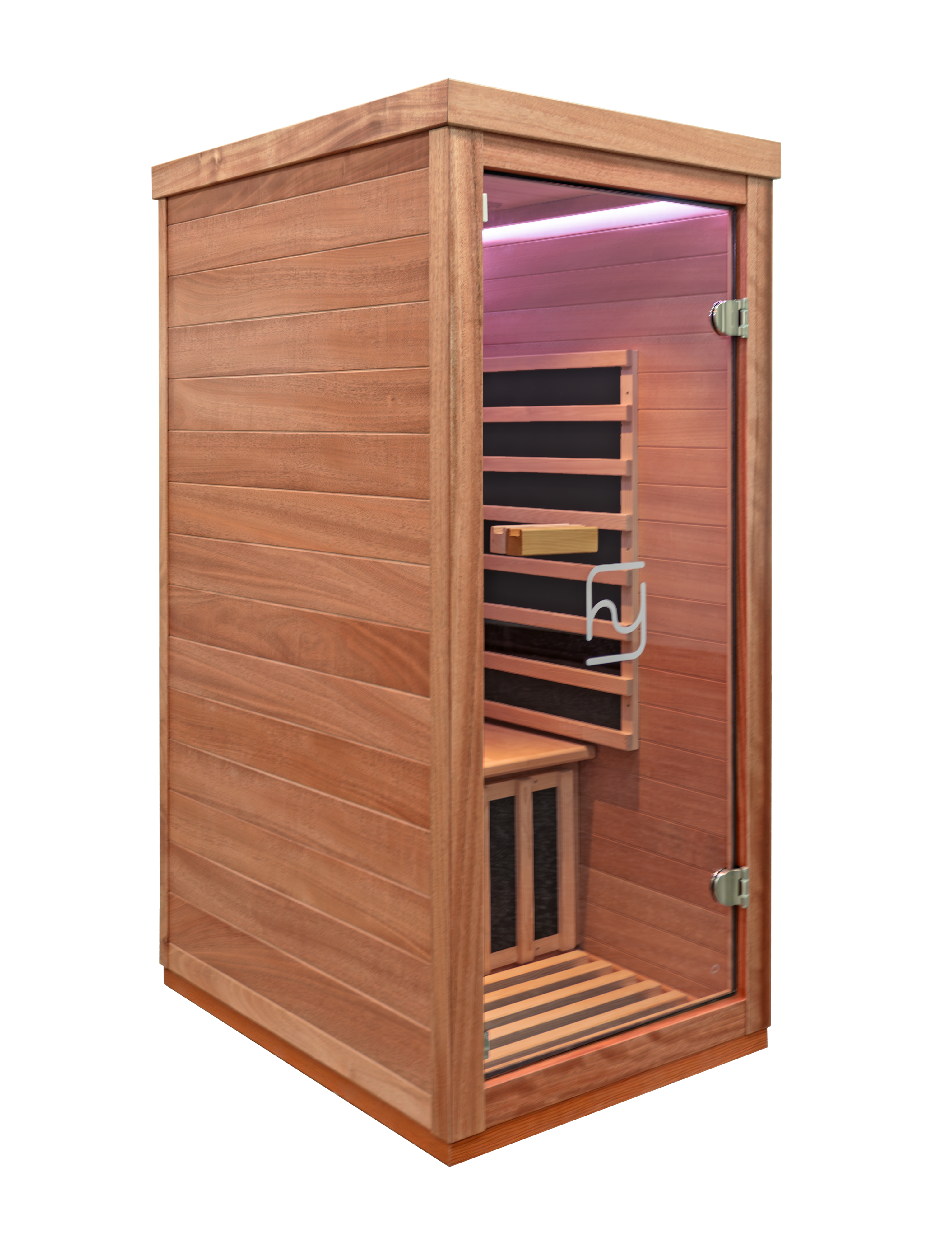 Haoyao 1-Person Mini Saunas with Bluetooth Audio & LED light -- AM801