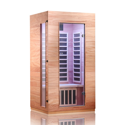 Haoyao 1-Person Saunas with Bluetooth Audio & LED light -- HY7501