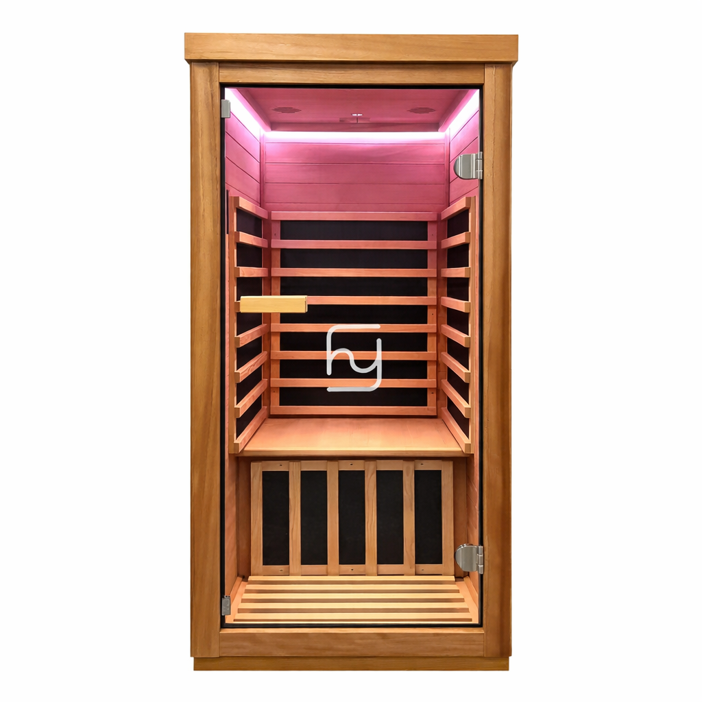 Haoyao 1-Person Mini Saunas with Bluetooth Audio & LED light -- AM801