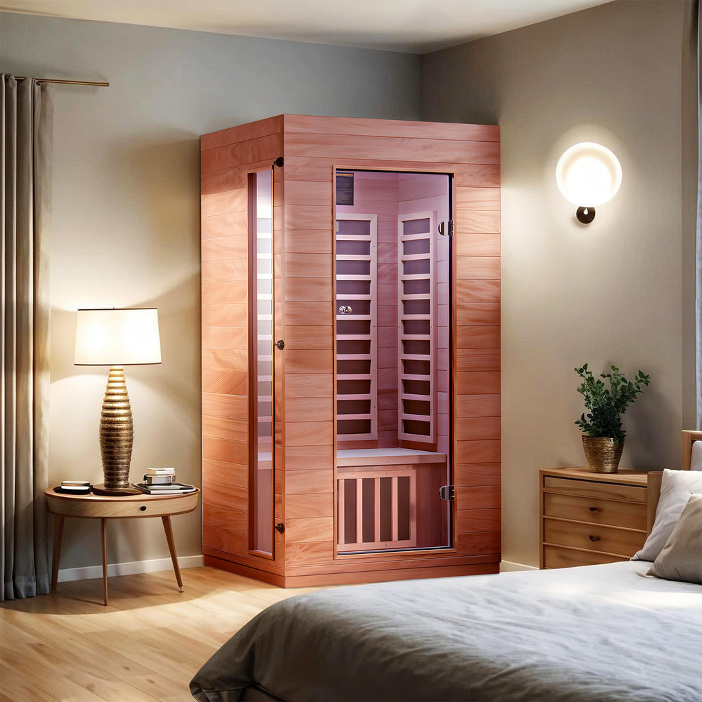 Haoyao 1-Person Saunas with Bluetooth Audio & LED light -- HY7501